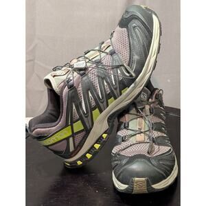 Salomon XA Pro 3D Mens 10 Quarry Lime Gray Green Outdoor Hiking Sneakers Camping